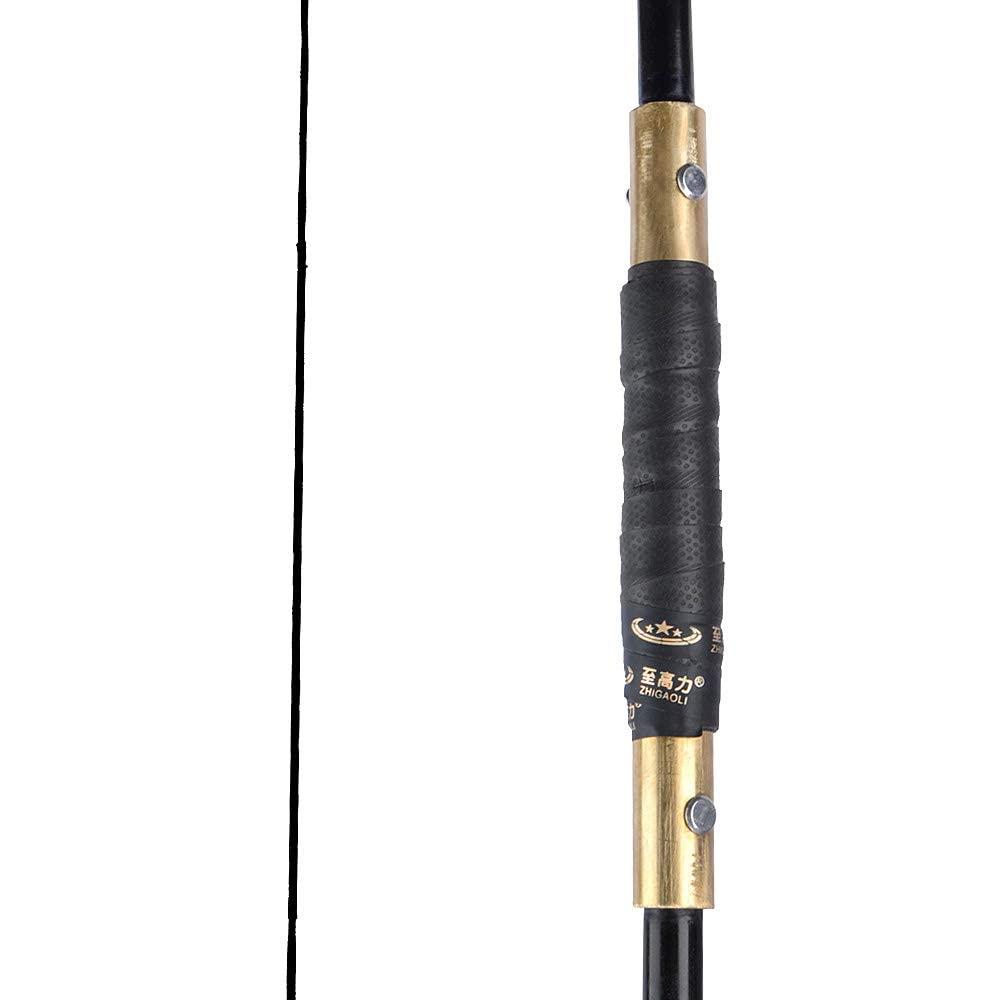 SHARROW SHARROW Archery Traditional Wood Long Bow 25-70lbs Takedown Recurve Bow Hunting Bow Right and Left Hand for Outdoor Shooting and Target Practice (70lbs)