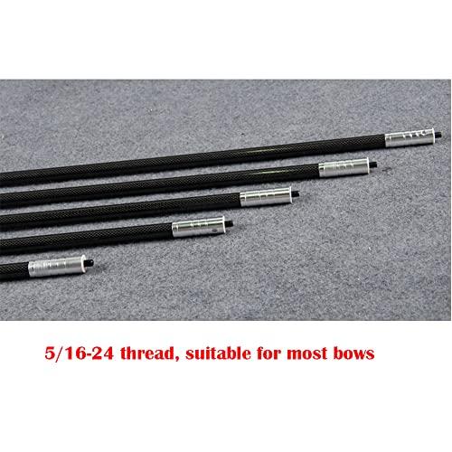 HNZMDY HNZMDY 30\" 10\" 4\" Archery Bow Stabilizer Set Carbon Fiber Balance Bar Stabilizer for Recurve Bow and Compound Bow Hunting Shooting (Bow stabilizer Set)