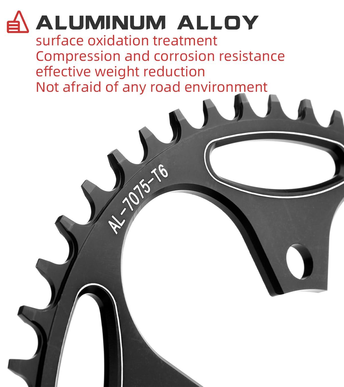 KTKEET KTKEET 110/130 BCD Chainring 36/38/40/42/44/46/48/50/52/54/56/58/60T 5 Screws Round Narrow Wide Bicycle Chainring for 9/10/11 Speed Road Bike Folding Bicycle (130BCD 38T)