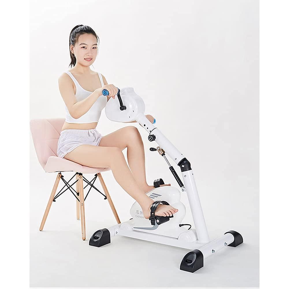 TREEYX TREEYX Folding Exercise Bike with LCD Display Home Pedal Exerciser Electric Rehabilitation Machine Upper and Lower (Folding Exercise Machine )