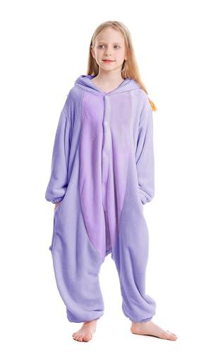 ATOZ ATOZ Unisex Children Animal Purple Axolotl Onesie, Halloween Costume Pajamas Christmas Cosplay Sleepwear For Boys Girls 10-11Y
