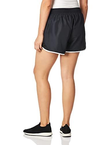 JUST MY SIZE JUST MY SIZE Womens Active Woven Run Athletic-shorts, Black, 2X US