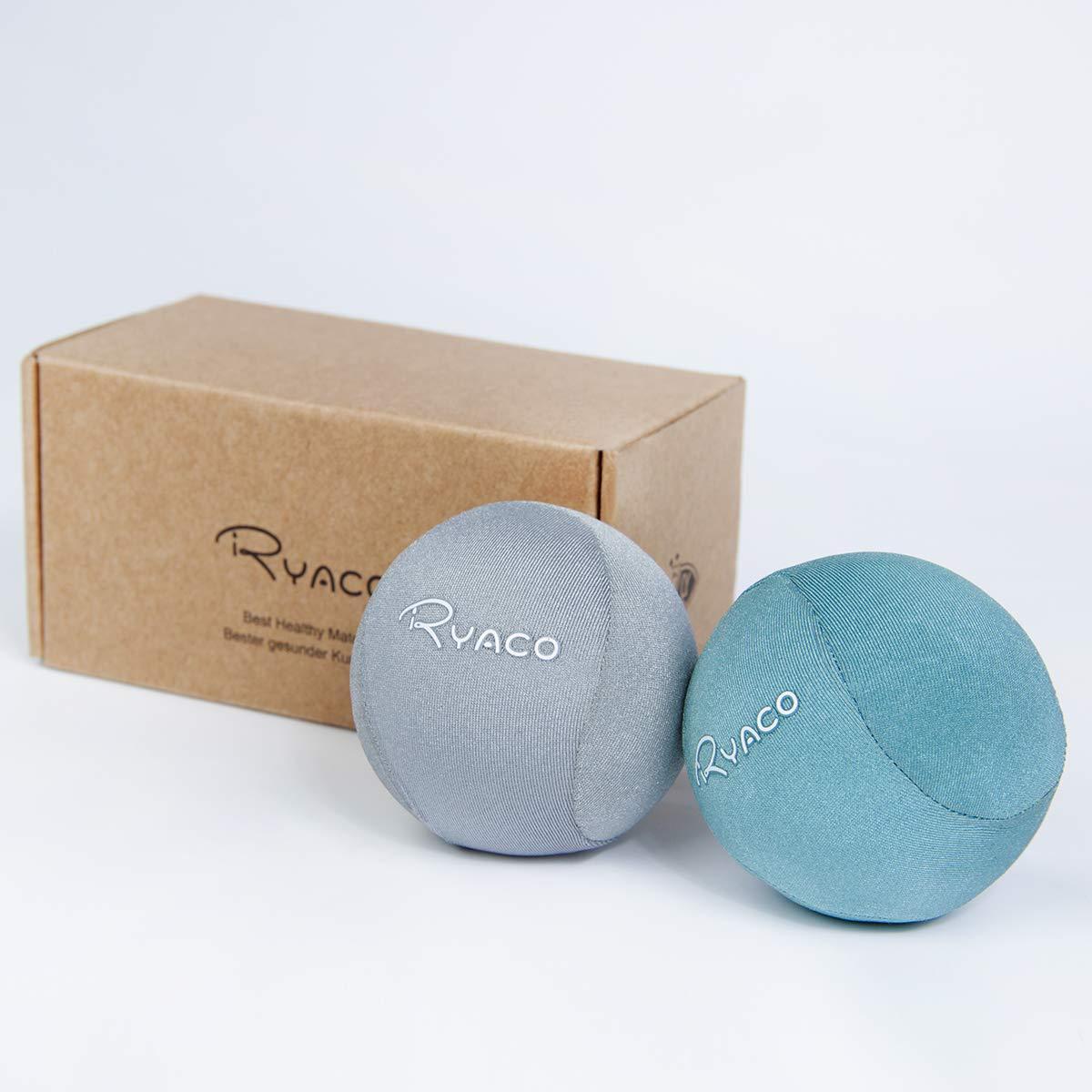 Ryaco Ryaco 2PCS Hand Exercise Gel Stress Balls Set, Soft & Hard Gel Balls Set of 2 for Adults & Kids - Anxiety Relief, Resistance Training, Easy Squeeze, Grip Strength