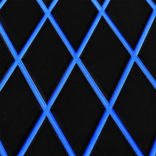 KT GuoMei 94.5\"37.8\"EVA Foam Boat Flooring Boat Decking Sheet Self-Adhesive Non-Slip For Fishing Suitable for yachts, cars, gardens, etc (90.5\" 37.8\", Fish scale and diamond stripes, Light brown and black)
