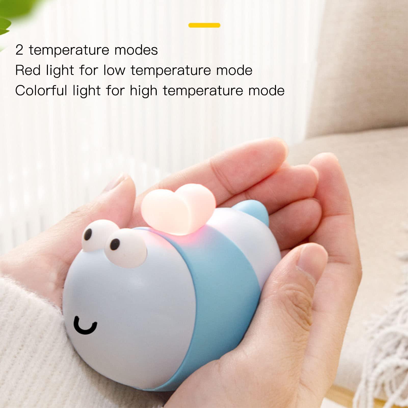 MINGZHE MINGZHE Rechargeable Hand Warmer Bee Style,2 Temp Modes Fast Heating Electric Hand Warmer for Home Winter Office(Blue)