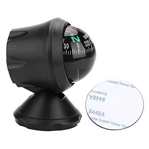 Hakeeta Car Compass, Night Vision Electronic Digital Compass, Direction Guidance for Boat Vehicle, Can be Decorative Ornament or Birthday Present, Pivoting Compass, Stick, Easy to Read, Black