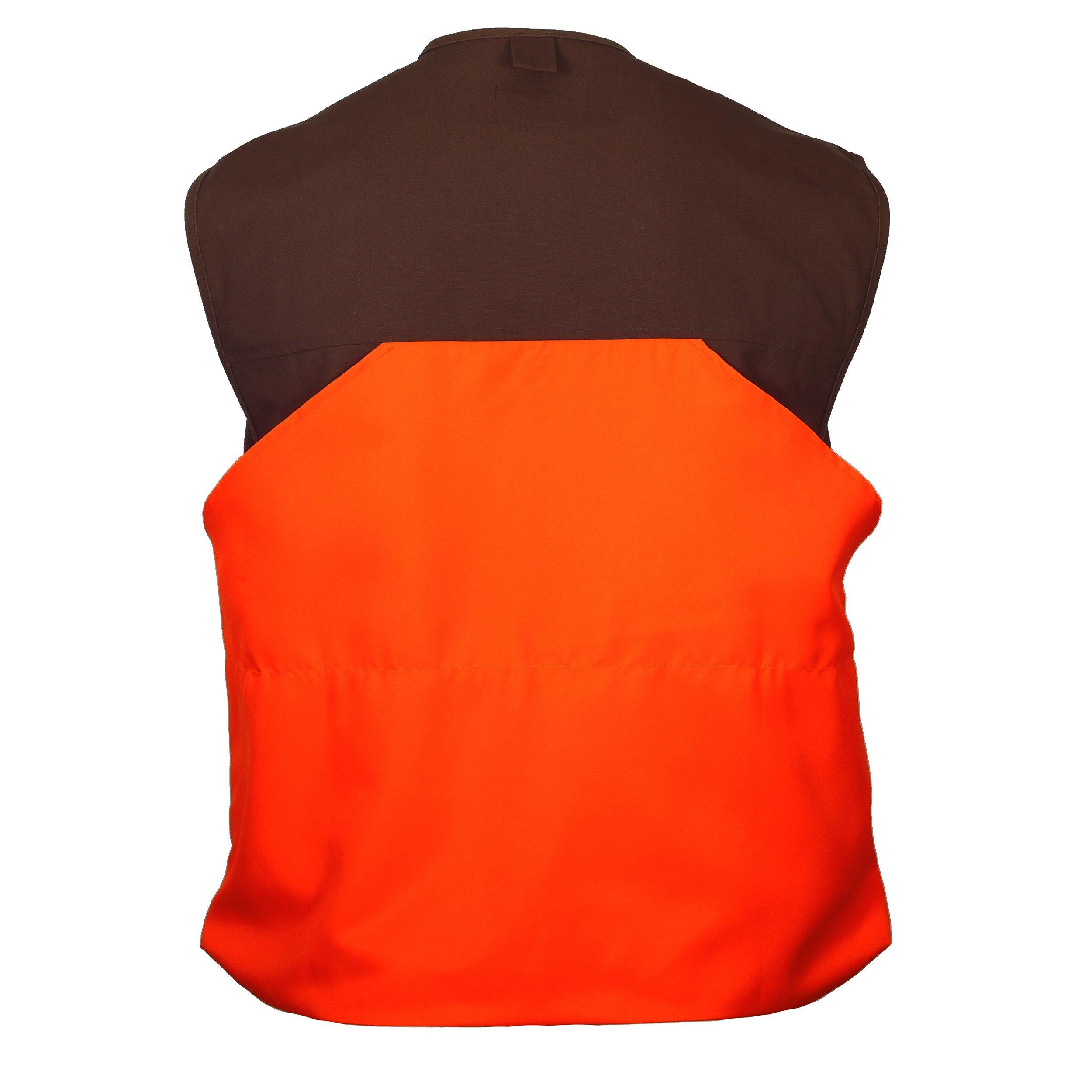 Gamehide Gamehide Switchgrass Upland Field Bird Hunting Vest (Chestnut Brown/Orange, Large)