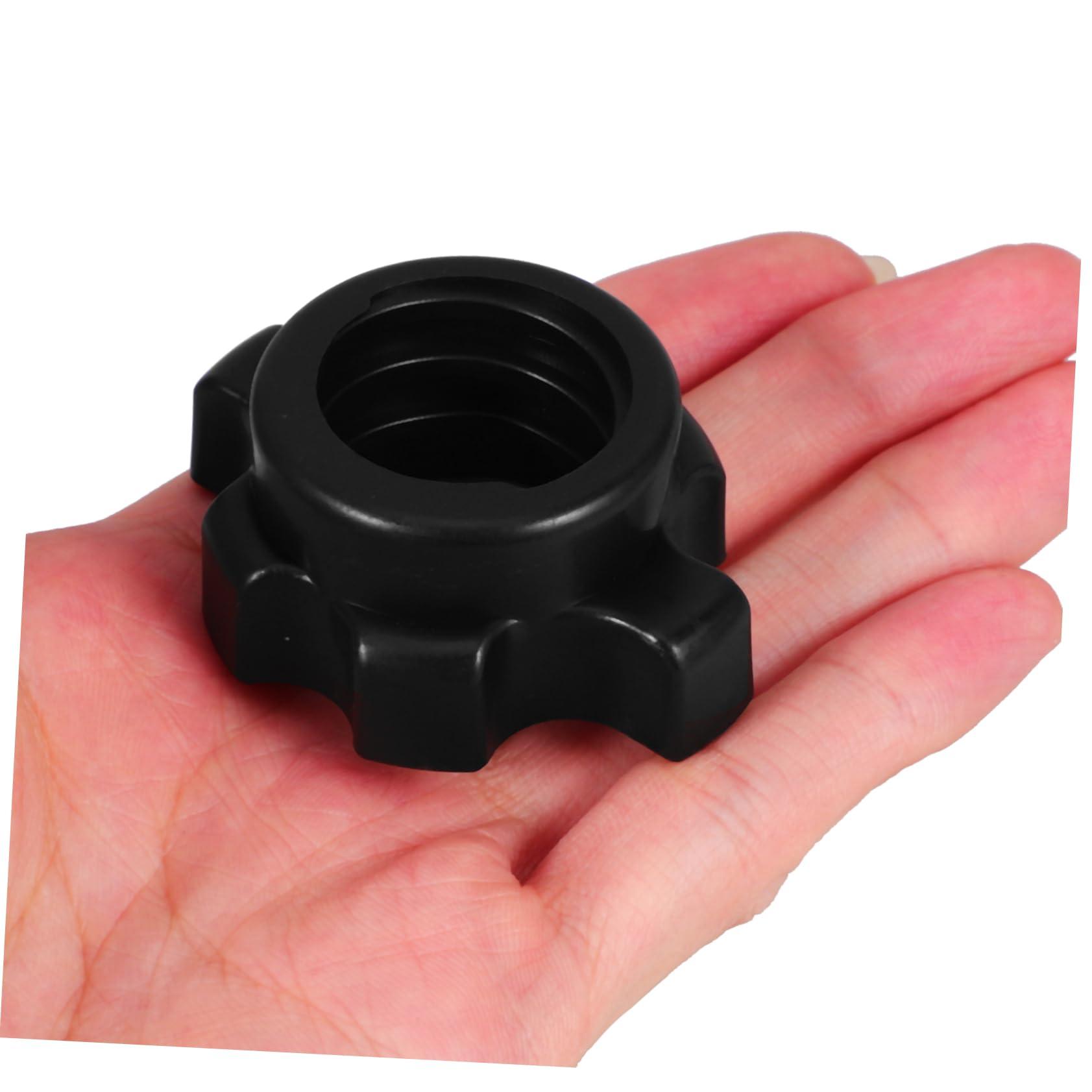 Toddmomy Toddmomy 4 Pcs fitness barbell collar dumbbel non-slip gym machines for home belt ring dumbbell bar screw Lavalier barbell hex nut cap dumbbell hexagon nut dumb bells household