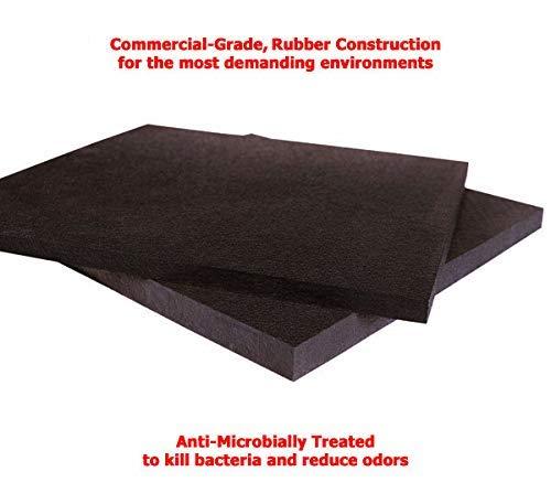 American Floor Mats American Floor Mats Ultimate Stand-Alone Gym Mats Solid Black 4\' x 10\' - 1/4\" Thick