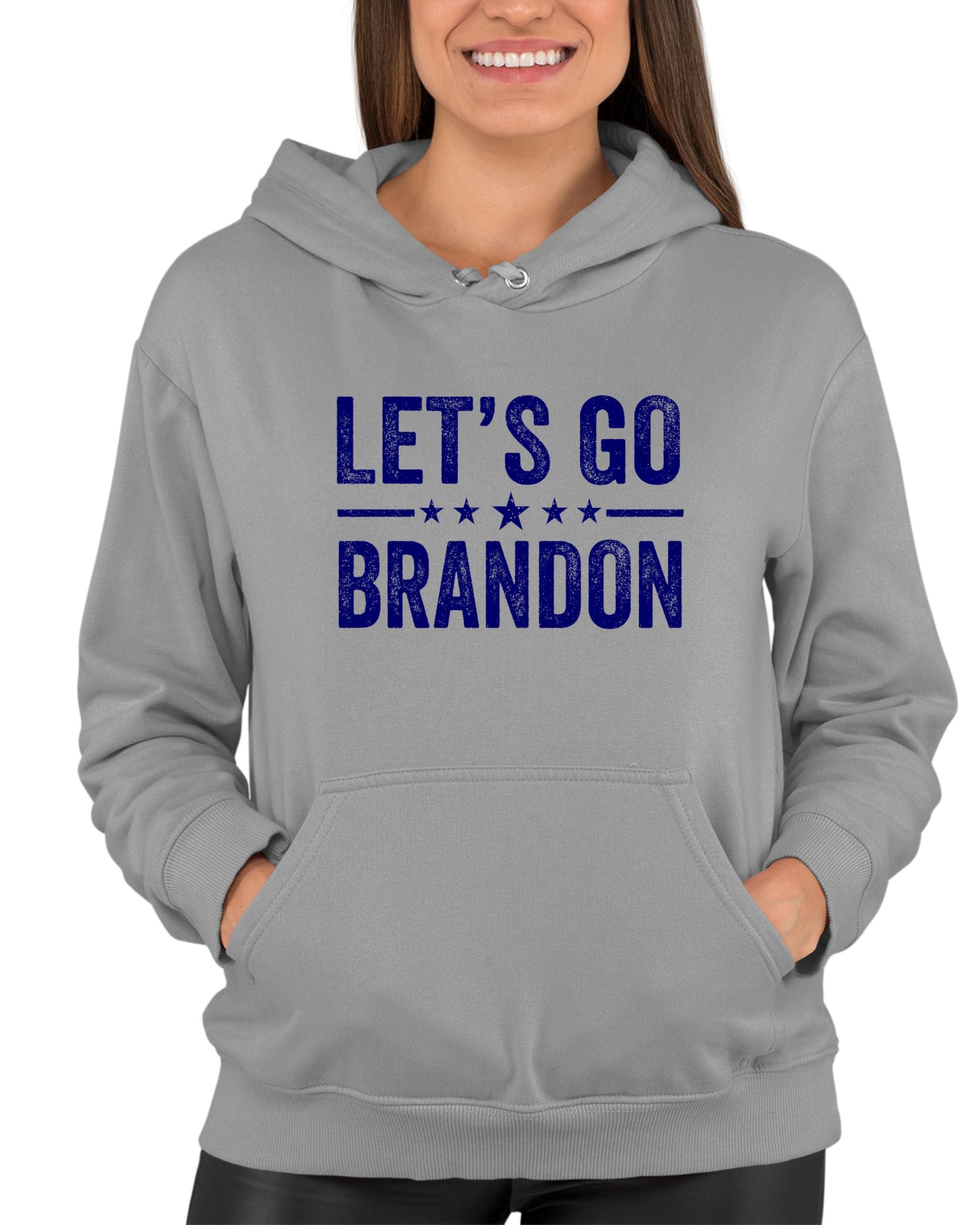 Go All Out Medium Oxford Mens Classy Let's Go Brandon Sweatshirt Hoodie