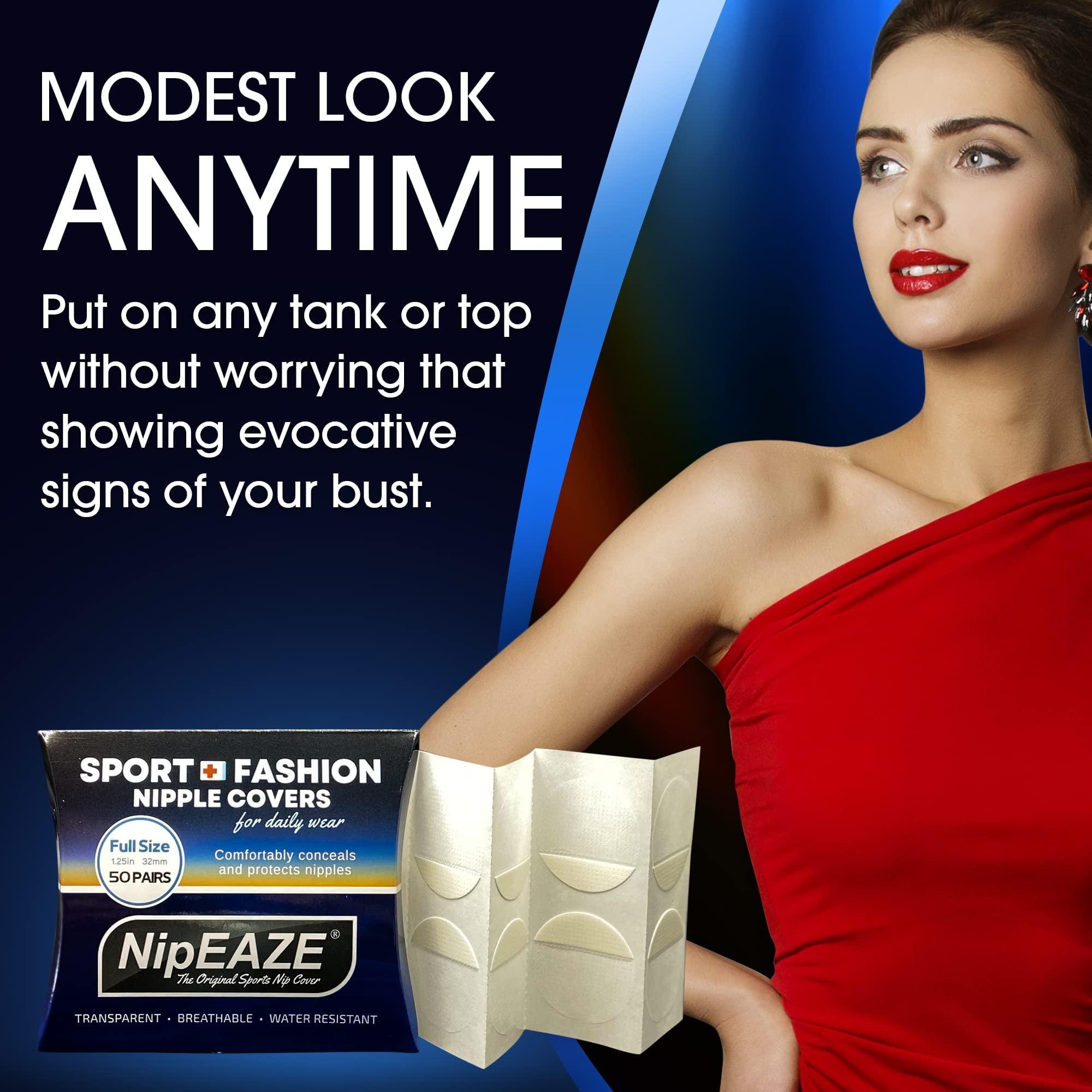 NipEaze Nipple Covers for Men,100Pcs(50Pairs) Mens Nipple Covers,Anti-Chafing Running Nipple Covers Men and Women