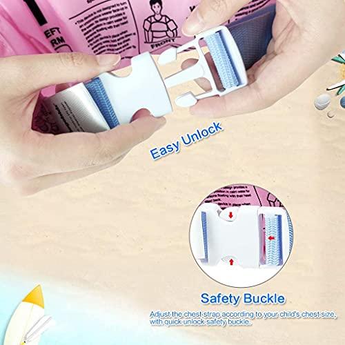 Gogokids Gogokids Kids Swim Vest, Toddler Floaties for 30-50 lbs/2-6 Years Old Girls and Boys, Float Swimwear with Shoulder Strap