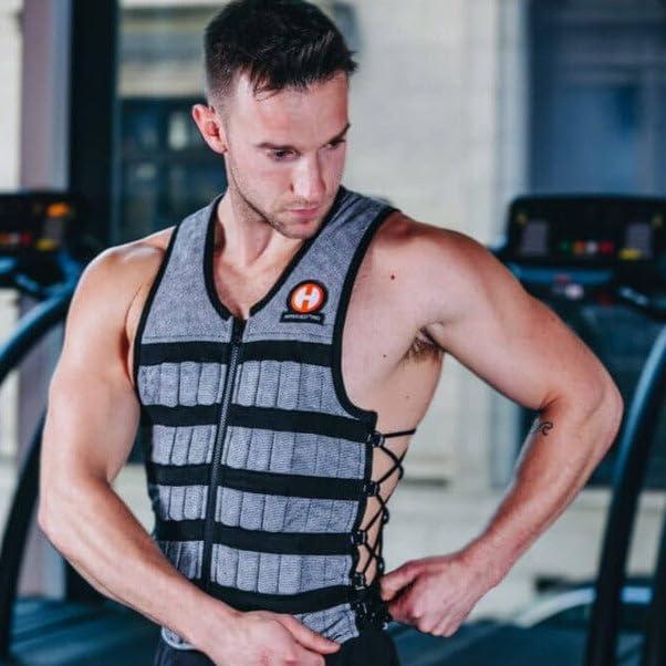 HYPERWEAR Hyperwear Hyper Vest PRO: Ultra-Thin, Adjustable Weighted Vest with Patented Comfort Stretch for Enhanced Fitness Training - Unisex Fit, Small Steel Weights (10 lbs SM)