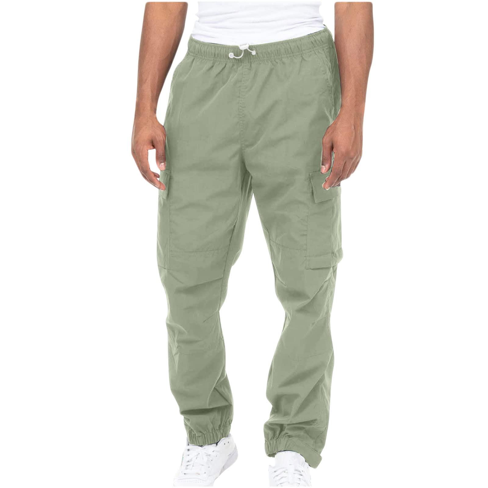 Ctreela Ctreela Mens Fashion Cargo Jogger Pants Outdoor Hiking Relaxed Fit Sweatpants Multi Pockets Tapered Leg Sports Track Pants