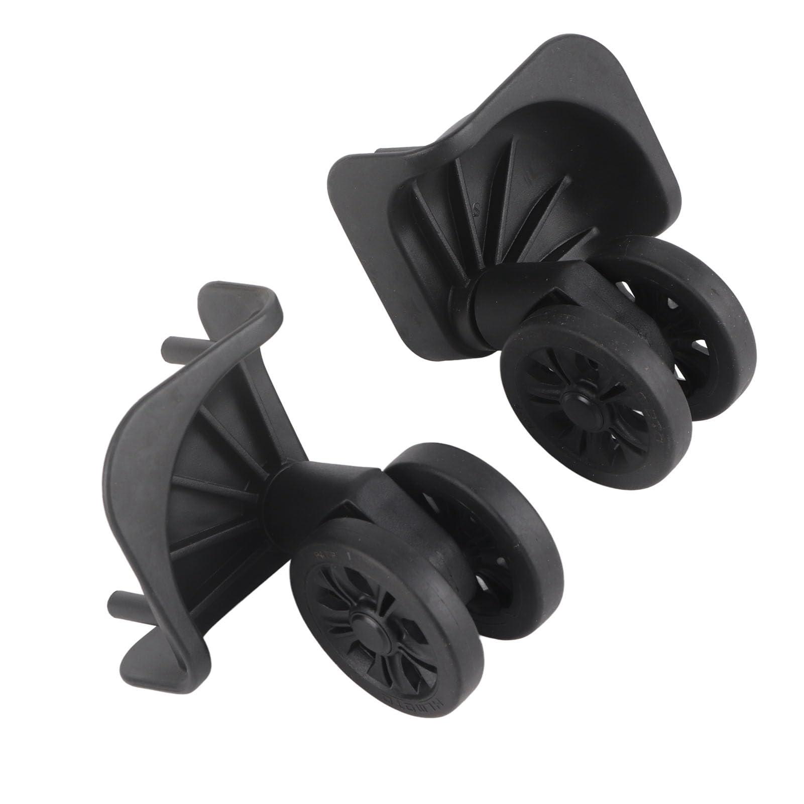 VGEBY Suitcase Wheel, 1 Pair Luggage Replacement Wheel Luggage Suitcase Caster Swivel Wheel Nylon for Repair Replacement Black