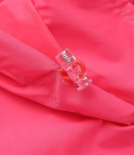 Outto Outto Women\'s Cycling Jacket Convertible UPF50+ Windproof with Zip Off Sleeves(X-Large,Pink)