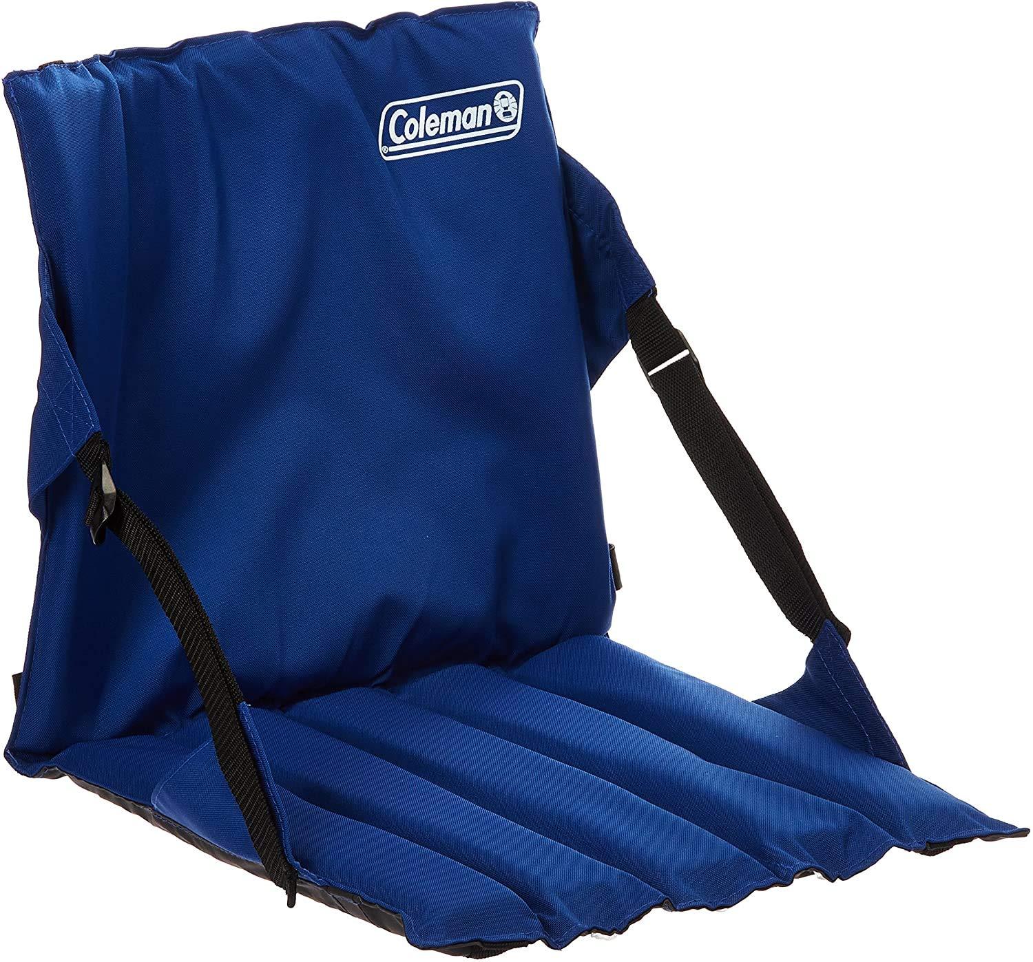 Coleman Coleman Portable Stadium Seat Bleacher Cushion with Backrest Lightweight Padded Seat Cushion