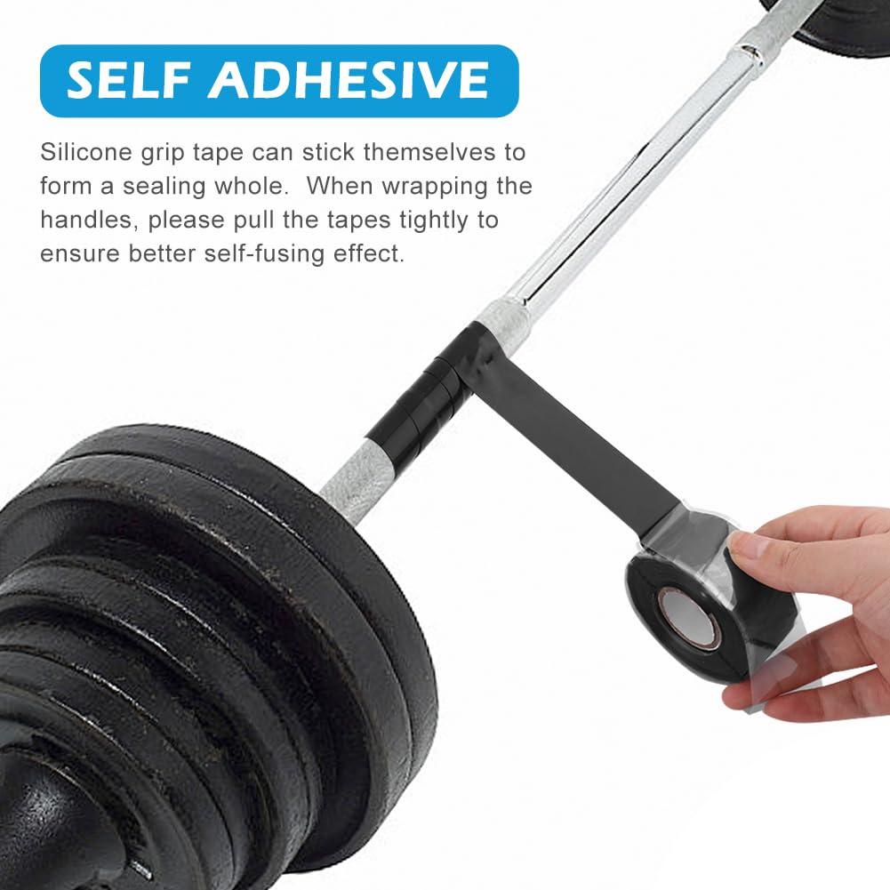 LOQJSS LOQJSS 16.4FT Silicone Grip Tape for Pull Up Bar,Self Fusing Silicone Tape,Silicone Tape, Grip Tape for Handles, Waterproof Rubber Wrap for Pull Up Bars, Barbells, Dumbbells