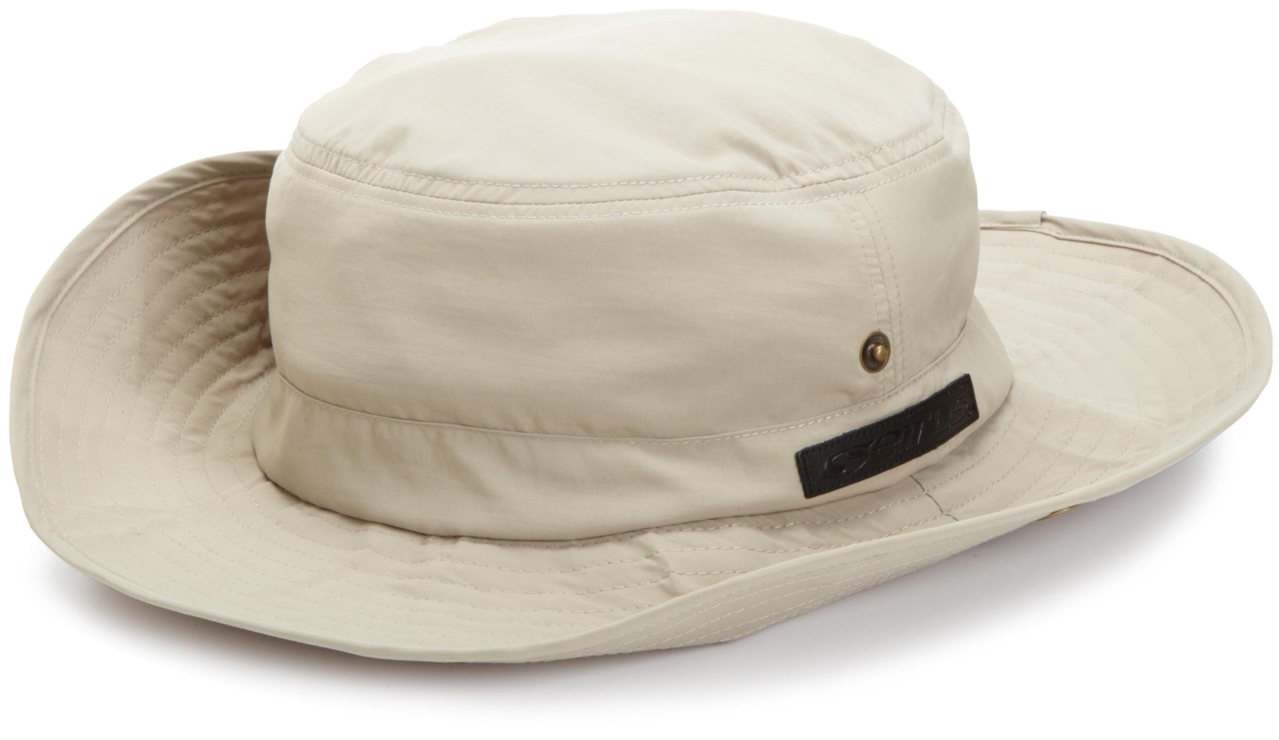 Seirus Innovation Seirus Innovations Quick Shade Floppy Hat with UV Protection for Head, Face, and Neck (Tan Solid, Small/Medium), Tan Solid, Small/Medium