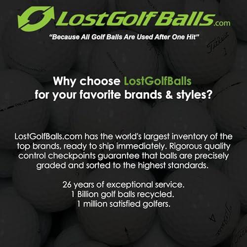 LostGolfBalls.com LostGolfBalls - 12 Titleist Pro V1 Golf Balls in Refinished Condition, 2023 Year Model, No Logos, No Player Markings, Refinished Used Golf Balls, Quality Guaranteed, White