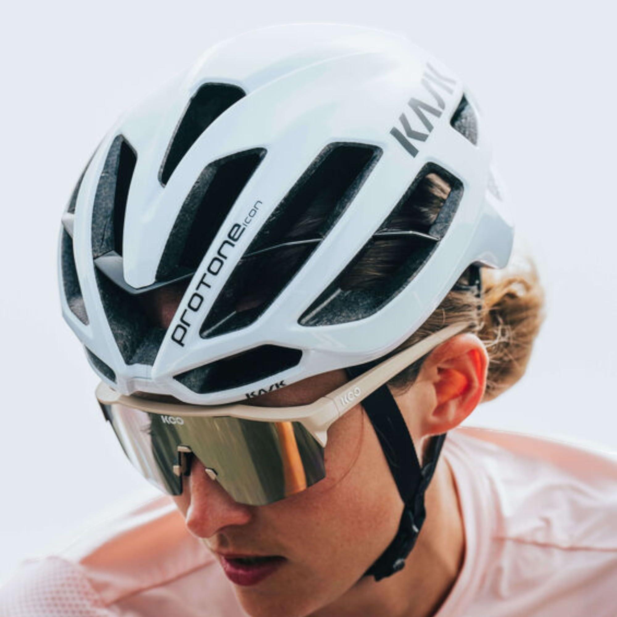 Kask KASK Protone Icon Bike Helmet I Aerodynamic Road Cycling, Mountain Biking & Cyclocross Helmet - White Matt - Small