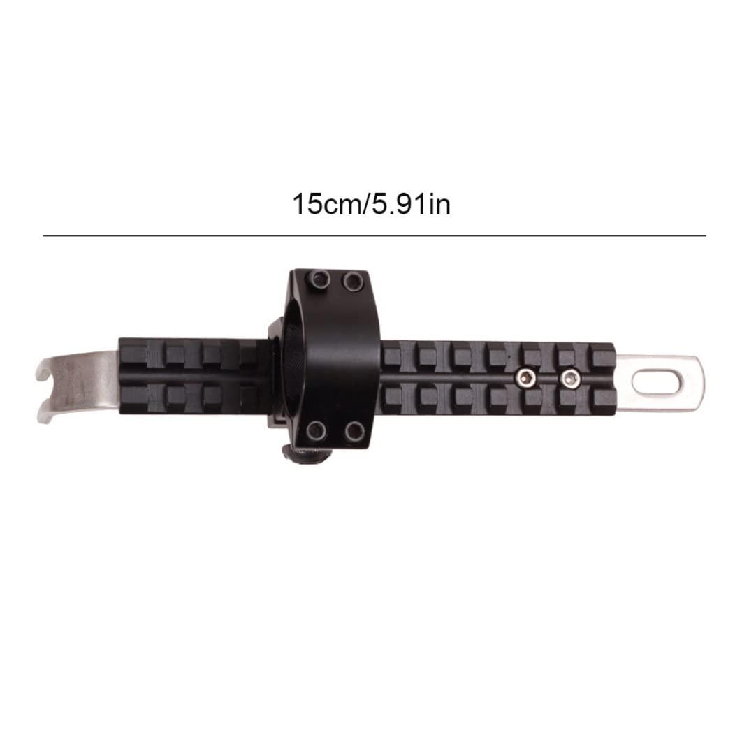 Muzrunq Bow Arrow Flashlight Bracket Heavy Duty Metal Mount Stabilizer Bracket for Compound Bow.