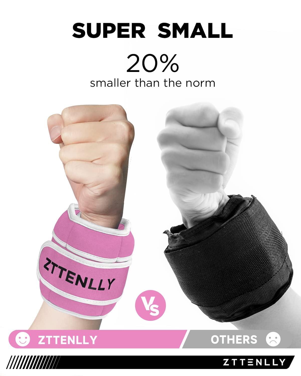 ZTTENLLY Adjustable Ankle Weights for Women Men and Kids | 1 Pair 5 10 15 18 20 Lbs Leg Wrist Ankle Weight Straps for Yoga, Walking, Running, Aerobics, Gym, Dance, Pilates, Cardio