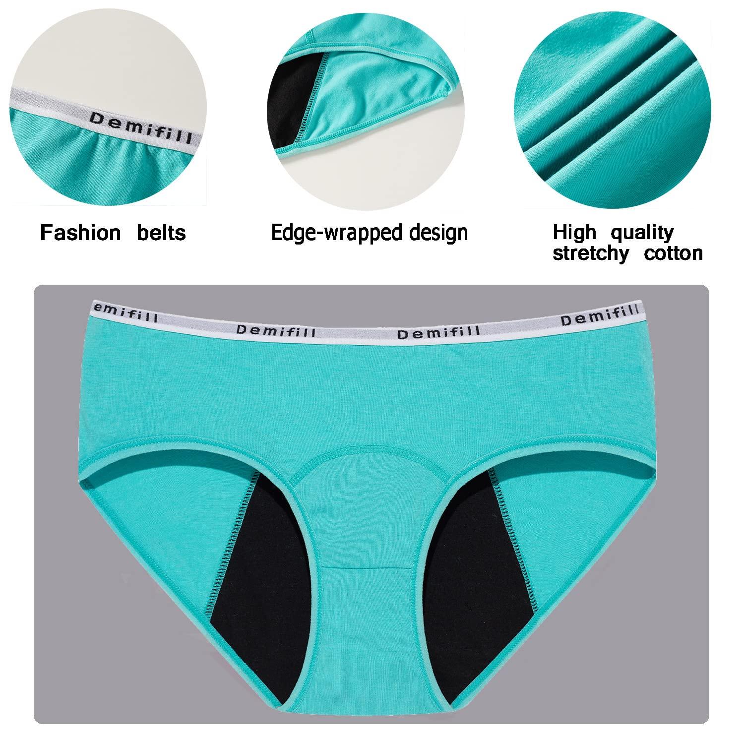 Demifill Demifill Teen Girls Period Panties Juniors First Period Starter Underwear Soft Briefs 14-16Years