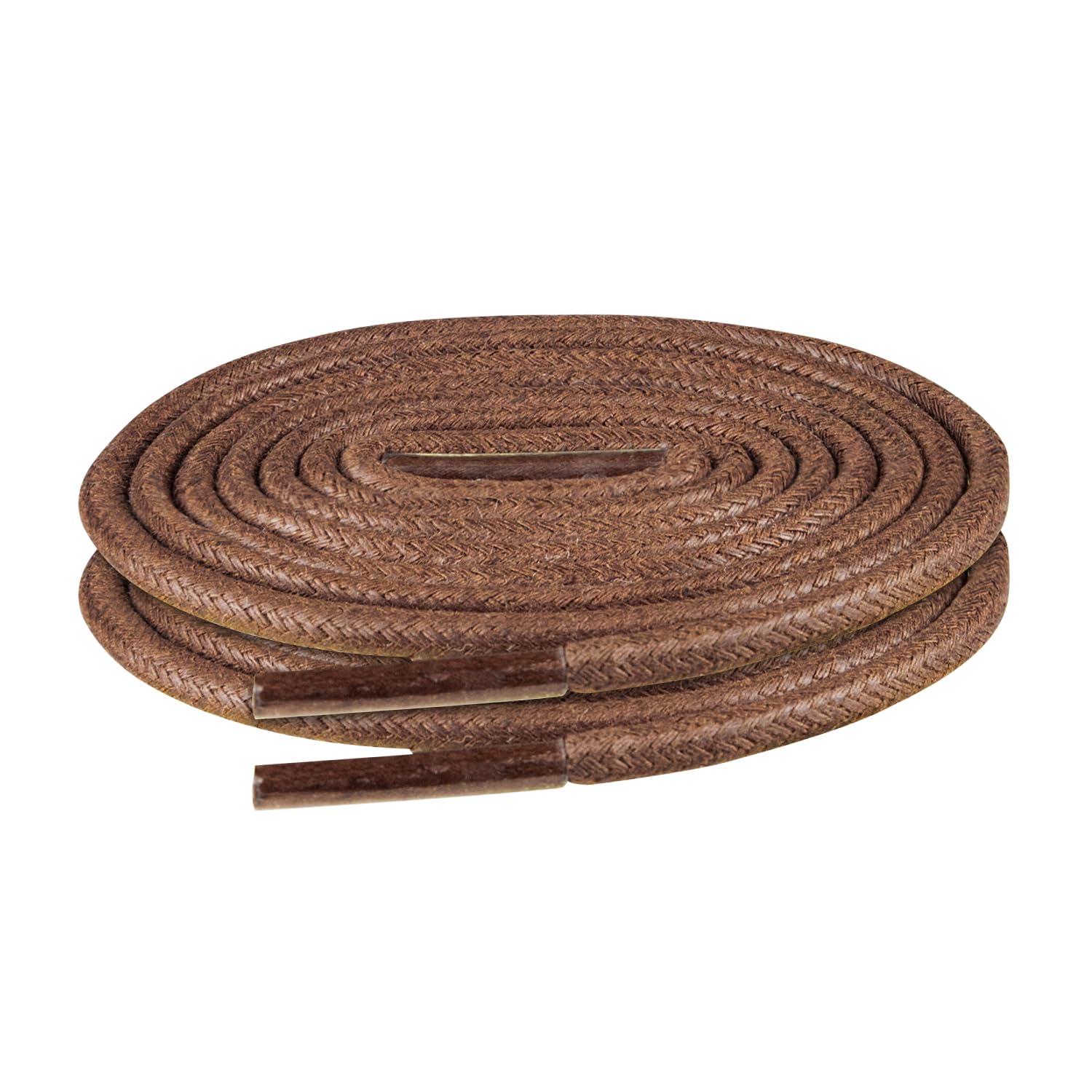 Endoto Endoto Waxed Shoelaces for Cole Haan Replacement Round Shoe Laces Oxford Golf Shoes(Color:Brown,Size:29Inch)