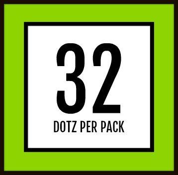 Golfdotz Golfdotz - Golf Ball Markers, Unique Golf Ball Stamps and Golf Ball Stickers for Marking Golf Balls, Durable Golf Ball Decals, Golf Accessories for Men and Women, St. George\'s Cross (32 Count)