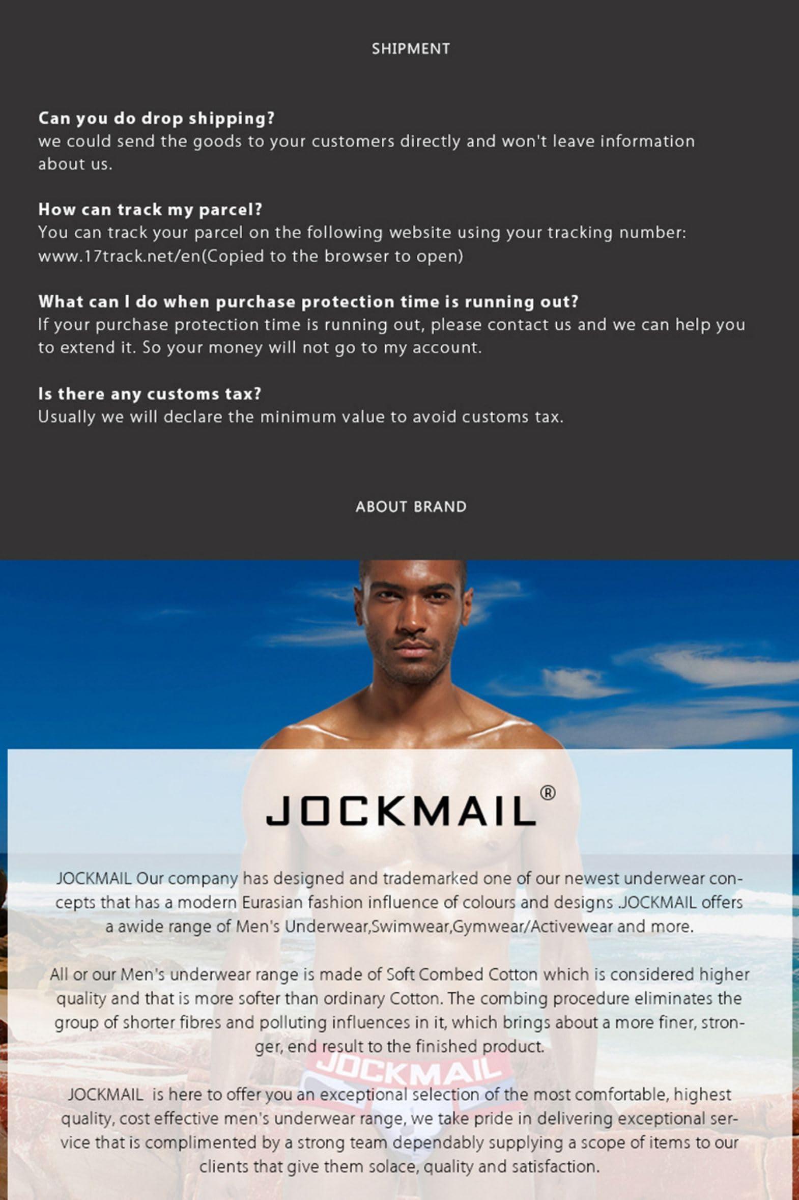 JOCKMAIL JOCKMAIL Mens Padded Boxer Brief Underwear with Hip Pad Enhancing Buttcocks Boxer Shorts (XXL, 410-Black)