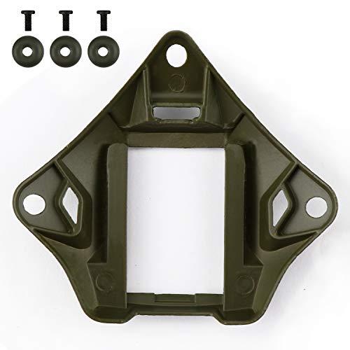 AOUTACC AOUTACC Tactical Helmet NVG Mount Shroud Steel Sports Camera Bracket Base for ACH MICH OPS-Core Fast Helmet (OD)