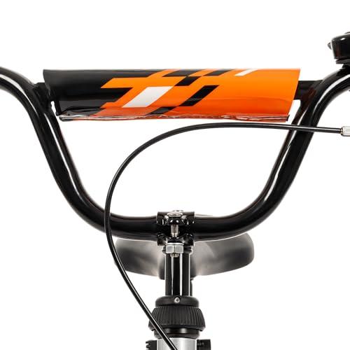 Huffy Huffy ZRX 16\" Kids Bike, Ideal for Ages 3 to 5 Years Old, Front Pegs, BMX Style Handlebar, Quick Connect Assembly, Designed for Growth, Durable Steel Frame, Enclosed Chain Guard, Silver