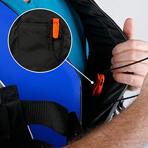 Leader Accessories Leader Accessories Adult Universal Personal Flotation Device USCG Approved Life Jacket Vest (Blue, XL)