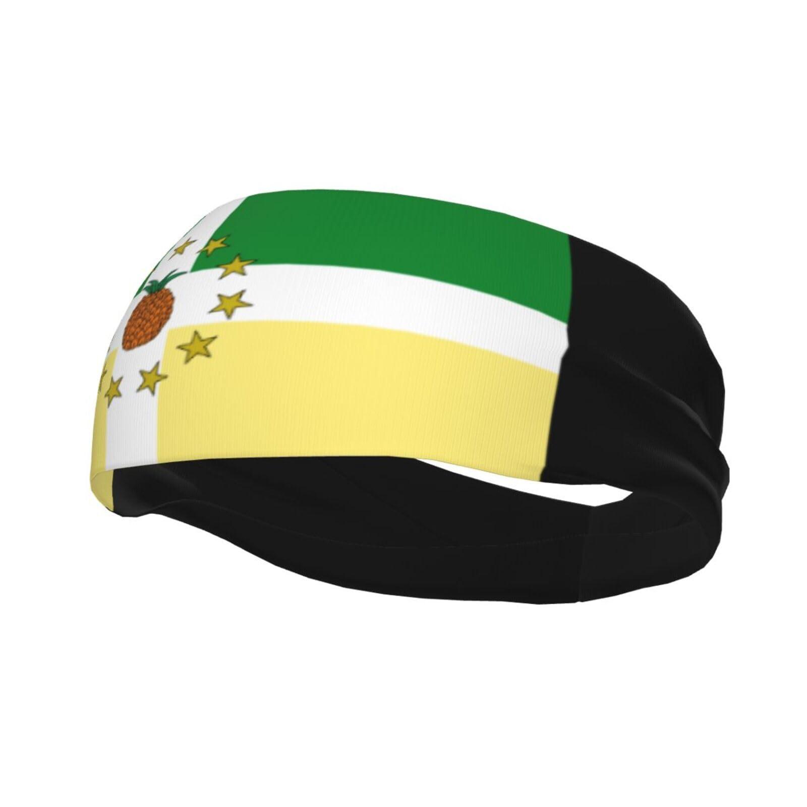 SIYTUAU Flag of Lajas (Pr) Headbands for Women Men Breathable Sports Headband Outdoor Interior Sports Wicking Hair Ties Leisure Hair Bands