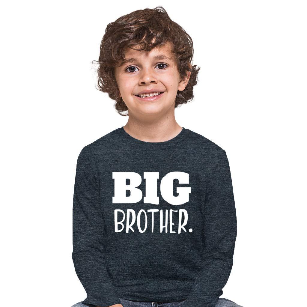Unordinary Toddler Big Brother Shirt for Toddler Promoted to Best Big Brother Announcement Baby Boys (Charcoal Black - Long Sleeve, 10-12 Years)