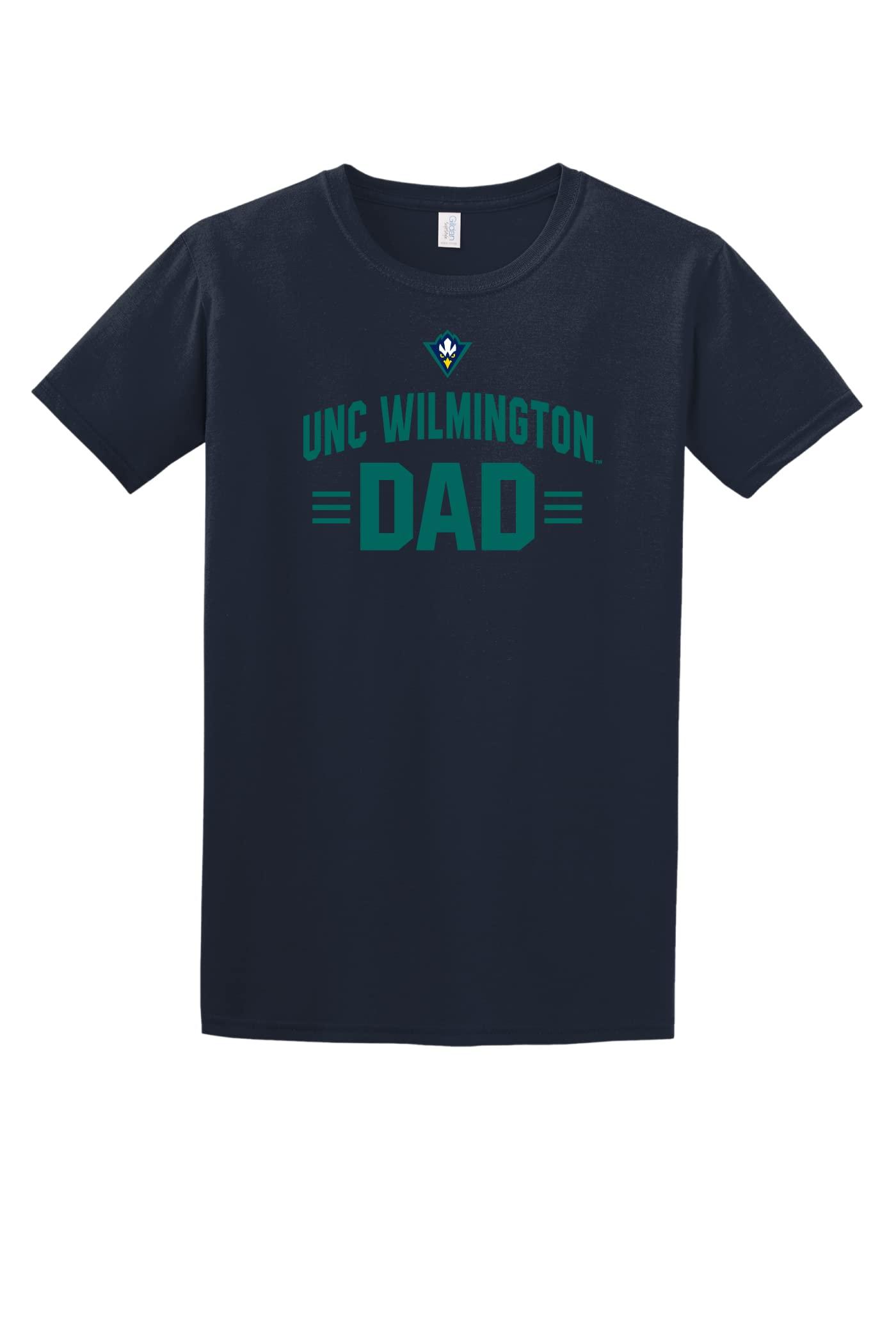 J2 Sport J2 Sport University of North Carolina Wilmington Big Arch NCAA Dad T-Shirt Parent Collegiate Shirt Navy