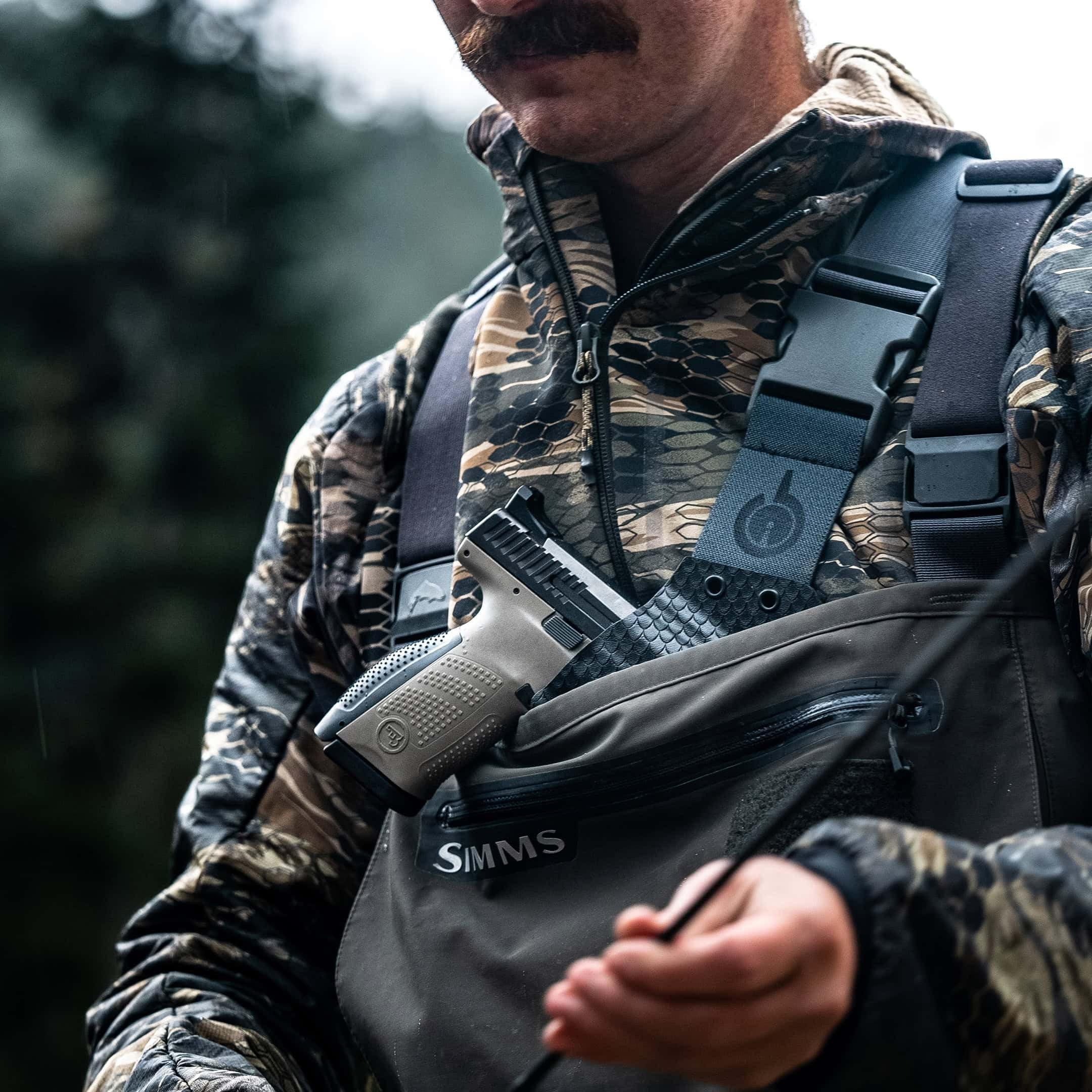 GunfightersINC Kenai Chest Holster for a SIG - Black (Model - P938 BRG, Left)