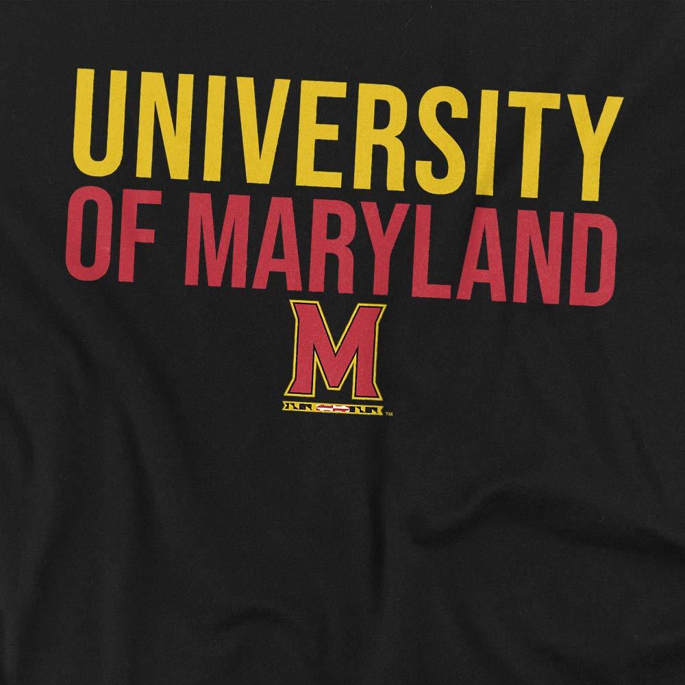 University of Maryland University of Maryland Official Stacked Unisex Adult T-Shirt, Stacked, X-Large