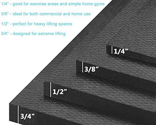 American Floor Mats American Floor Mats Ultimate Stand-Alone Gym Mats 10% Mocha 4' x 7' - 1/4" Thick