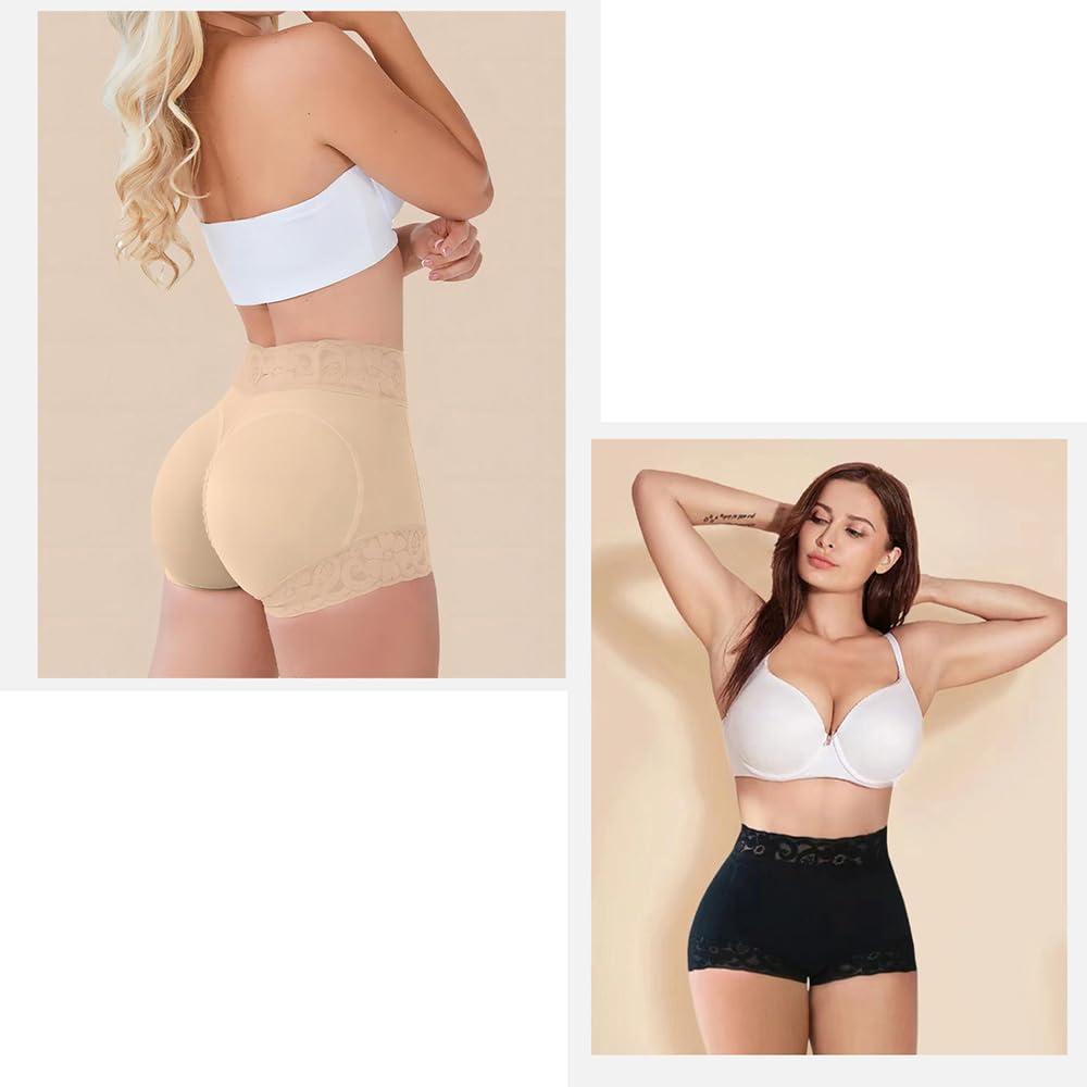 PNZLZIA PNZLZIA Womens Curvy Fajas Calzoncillos,Faja Tummy Control Butt Lifting Shorts,Curvy Fajas Panty (Black,Large)