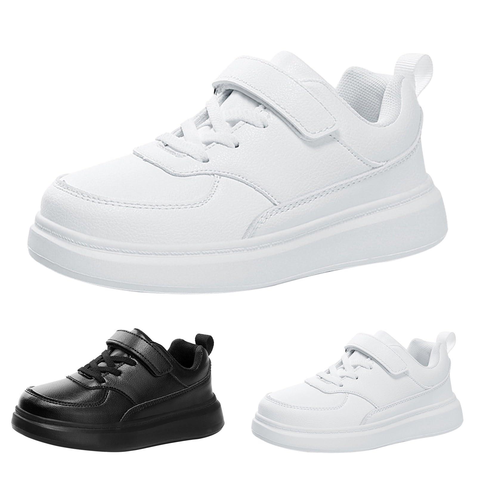 NineFit Basics NineFit Basics Cheer Shoes Girls Boy's Girl's Unifor Low Top Sneakers White Tennis School Walking Shoes (White, 13 Little Child)