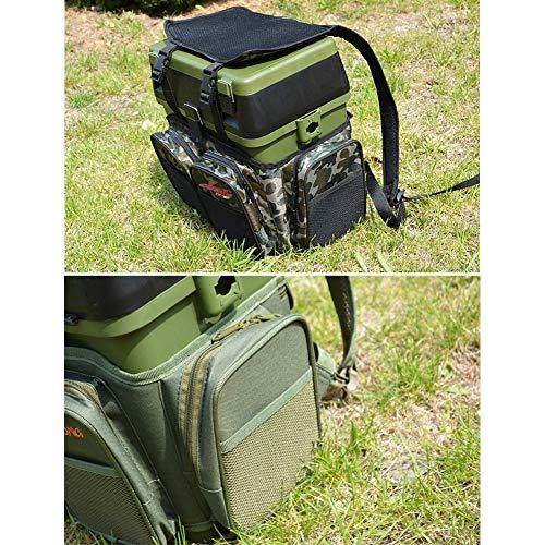 ZFF ZFF Fishing Seat Box & Rucksack - Fly Sea Coarse Fishing Seat Backpack 34 * 18 * 40cm Small Fishing Box (Color : B)