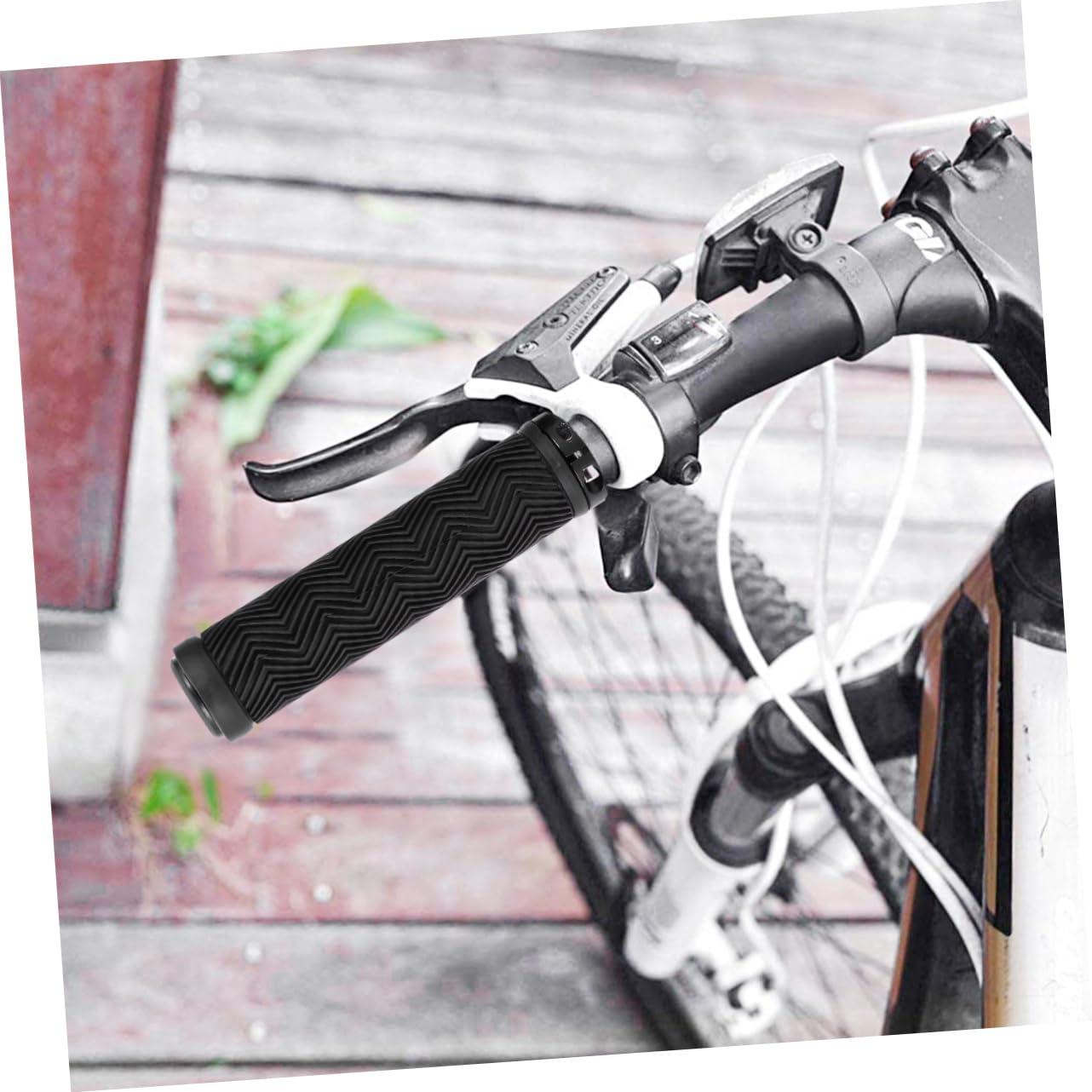 HANABASS HANABASS 1 Pair Handlebar Cover Chain Wide Seat Bicycle Locks Cable Foam Handlebar Scooter Bar End Plugs Road Bike Handlebar Grips Bike Locks Minibike Bike Grips Rubber Black