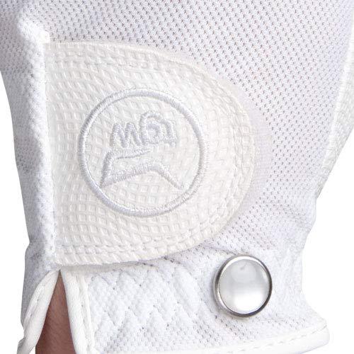 TGW TGW Women\'s Players Half Finger Golf Glove 1/2 Glove White Medium/Large Right