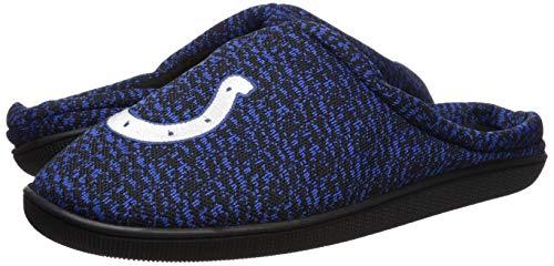 FOCO FOCO NFL Indianapolis Colts Men's Poly Knit Cup Sole Slipper, Team Color, Small (7-8)