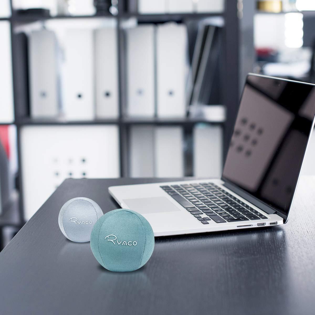Ryaco Ryaco 2PCS Hand Exercise Gel Stress Balls Set, Soft & Hard Gel Balls Set of 2 for Adults & Kids - Anxiety Relief, Resistance Training, Easy Squeeze, Grip Strength