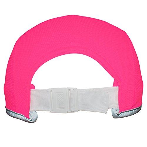 Headsweats Headsweats Performance Race/Running/Outdoor Sports Hat, High Visibility Neon Pink Reflective