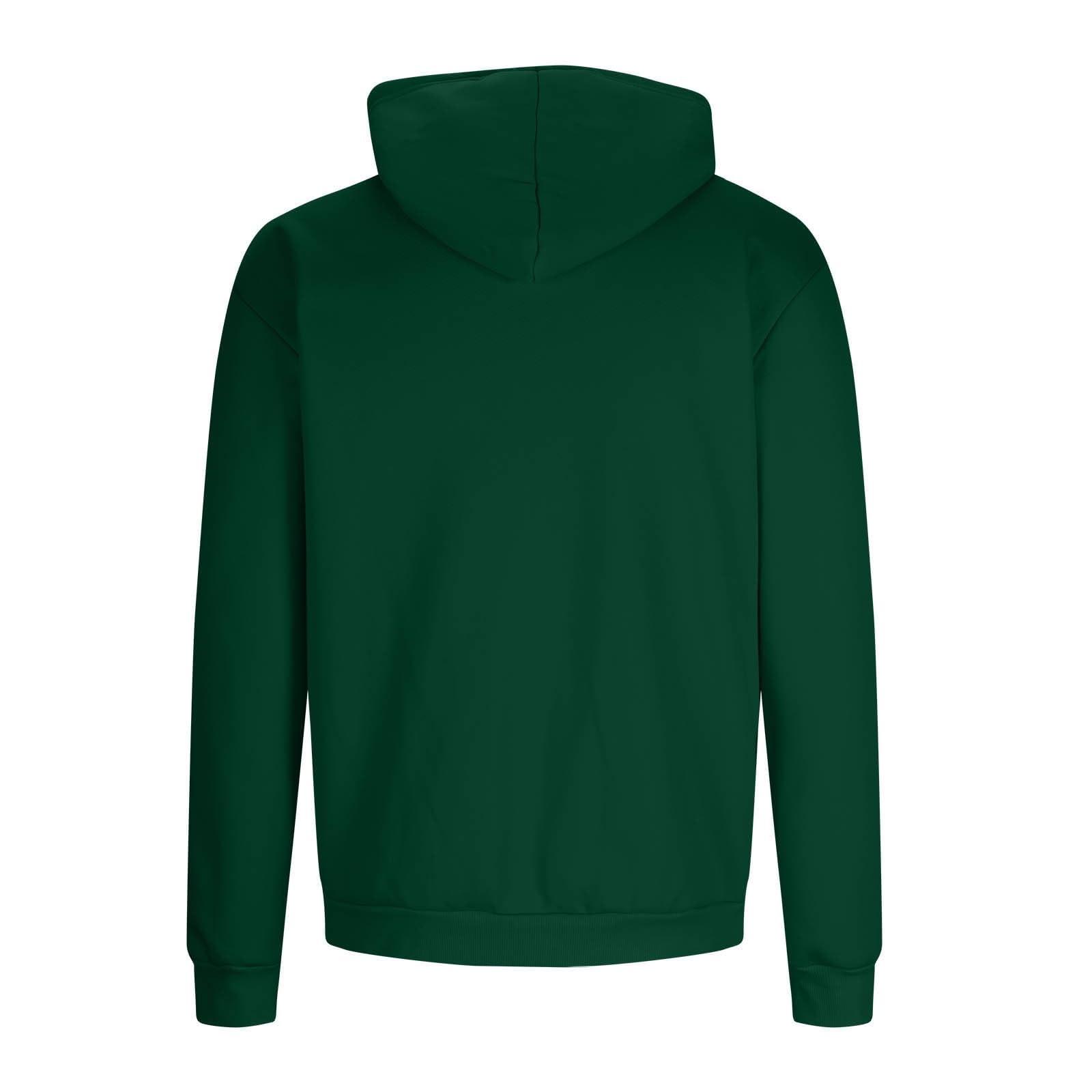 SXMURP Sales Today Clearance, Sherpa Pullover Fleece Lined Jacket Men Cotton Hoodies For Men Men'S Casual Fleece Sherpa Lined Hoodie Winter Warm Pullover Hooded Sweatshirt Dark Green Large