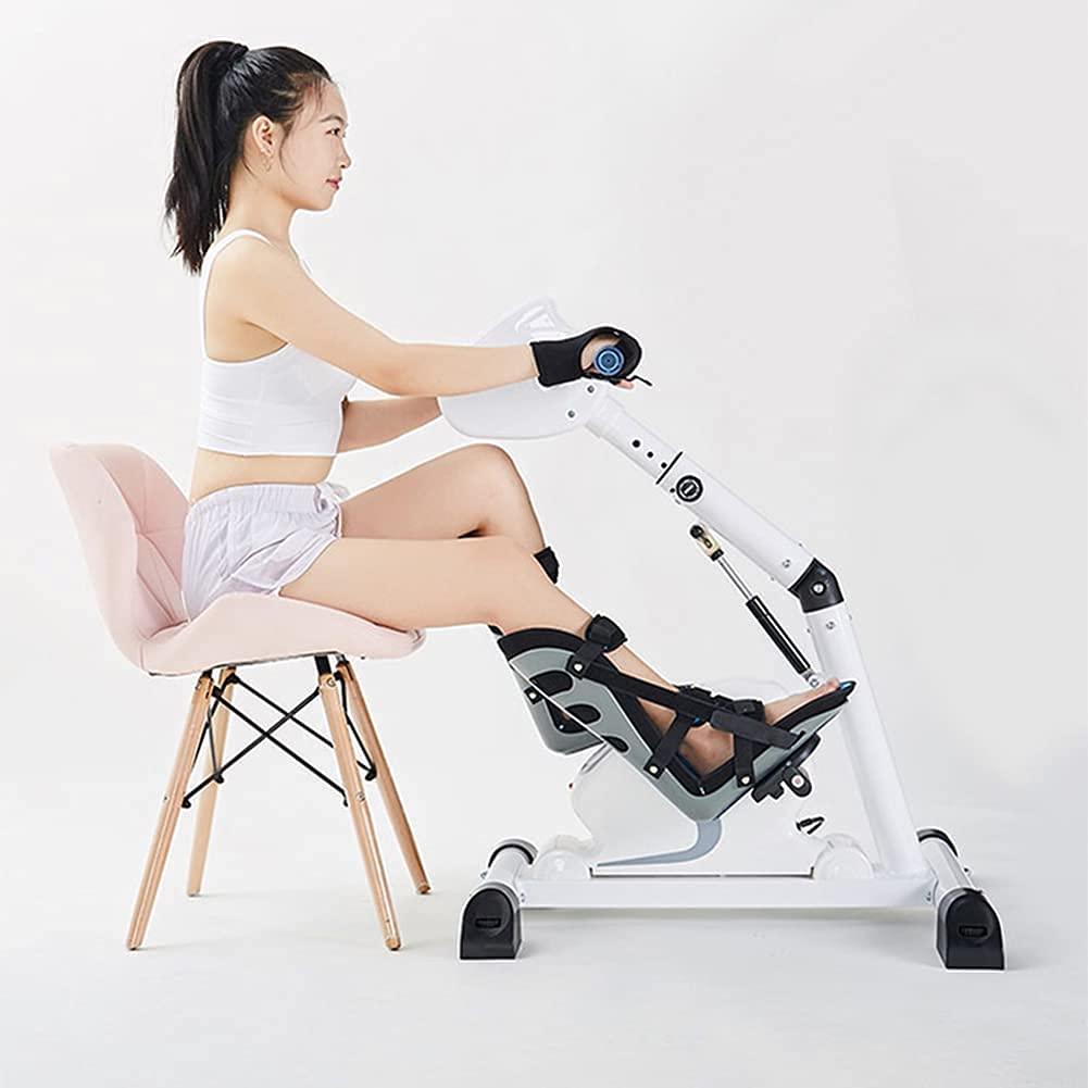 TREEYX TREEYX Folding Exercise Bike with LCD Display Home Pedal Exerciser Electric Rehabilitation Machine Upper and Lower (Folding Exercise Machine )